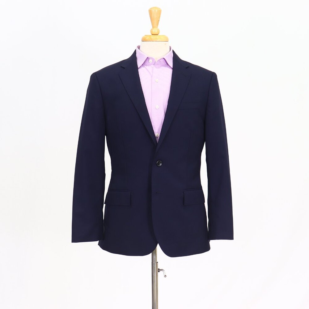 J. Crew Ludlow 40S Navy Blazer Sport Coat Jacket 2-Button Solid T422